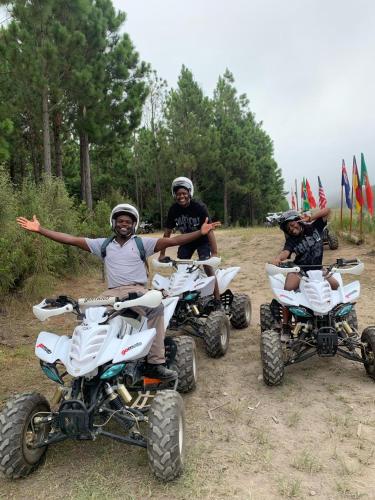 a group of people riding on four wheelers at The Ocean Dome - Misty Mountain Reserve in Thornham