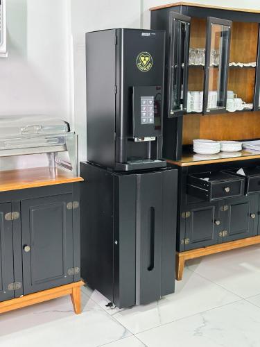 Kuchyň nebo kuchyňský kout v ubytování HOTEL ELDORADO ECONOMIC