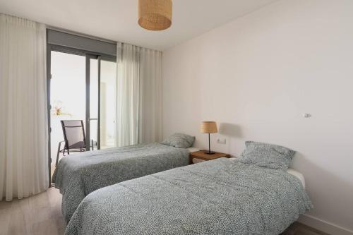 Postel nebo postele na pokoji v ubytování Mediterranean Apartment With Sea Views In Mijas
