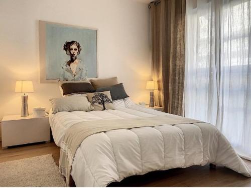 Posteľ alebo postele v izbe v ubytovaní Appartement cosy pour 4 pers à 2 pas de la plage, déco soignée, cuisine équipée - FR-1-236-149