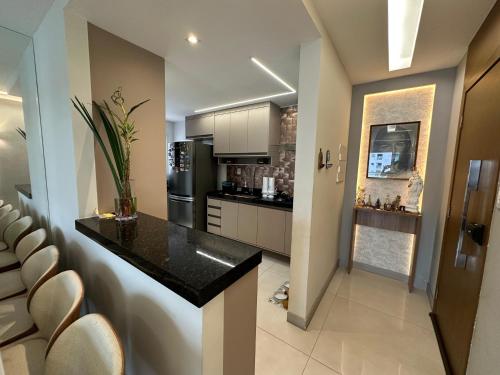 Dapur atau dapur kecil di Edifício Real Liberty