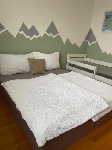 Postel nebo postele na pokoji v ubytování Roxy Sihoť Apartment