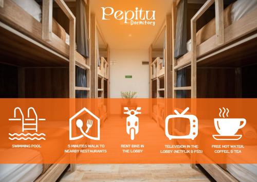Certifikát, hodnocení, plakát nebo jiný dokument vystavený v ubytování Pepitu Dormitory By Sandat