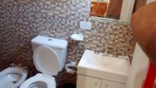 Ένα μπάνιο στο Casita de Arena Cabañas