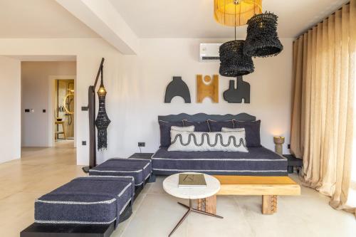 Χώρος καθιστικού στο Villa Ka - Yagi Villas