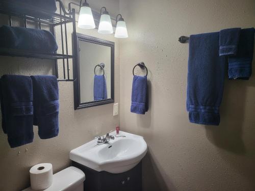 Et badeværelse på KJ's Inn and Suites By OYO Gettysburg US Hwy 212