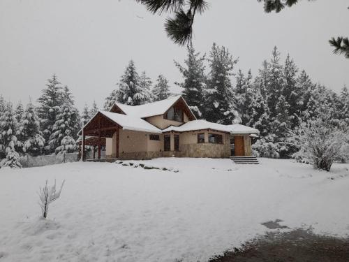 Aparts chalet Alquimia v zimě