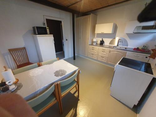 Kuchyň nebo kuchyňský kout v ubytování Nordborg Apartment Hejnsvi