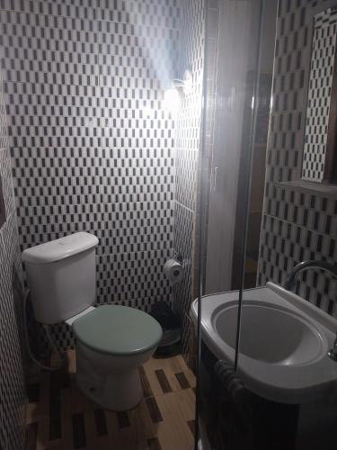 Koupelna v ubytování Hotel Toka do Skillo
