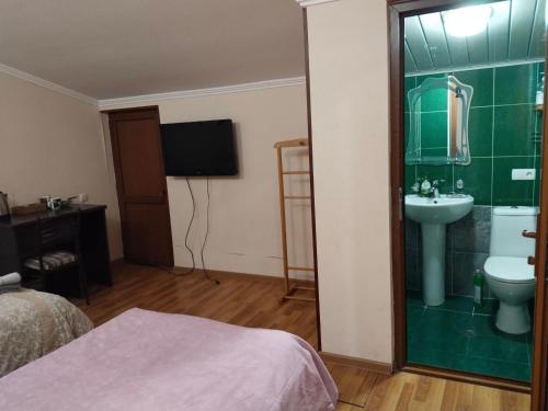 Koupelna v ubytování Villa Vanila
