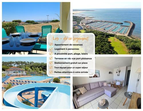 un collage de photos avec une photo d'un complexe dans l'établissement 