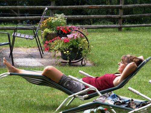 Taman di luar Ferienwohnung am Oberrainerhof