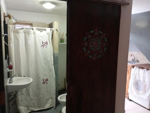 Koupelna v ubytování Vistacalma