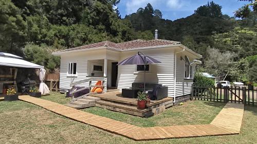 Zahrada ubytování Wainui bush retreat