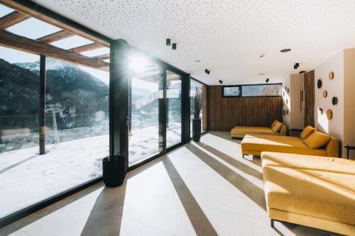 Posezení v ubytování Grünwald Resort Sölden