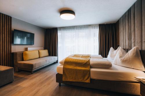 Posezení v ubytování Grünwald Resort Sölden