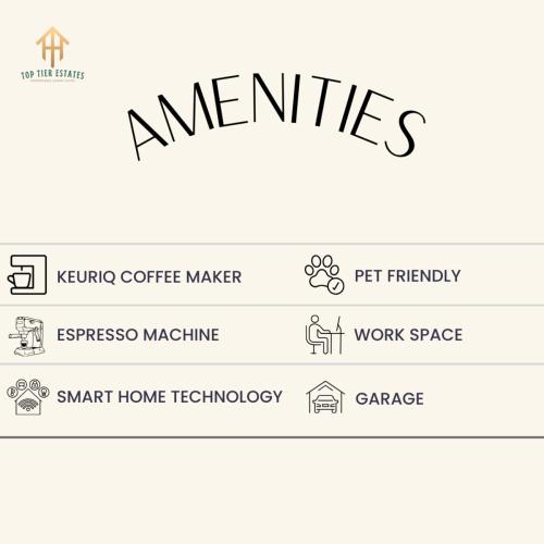 a set of logos for a coffee shop at Spacious Pet Friendly - 7 miles to Eagle Mountain Lake in Fort Worth