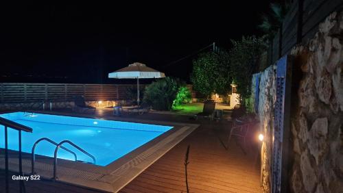 Bazén v ubytování Villa Petalouda Stunning Villa in Tragaki Zante nebo v jeho okolí