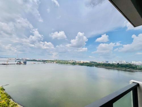 a view of a river from a balcony at R&F Seine Region in Johor Bahru