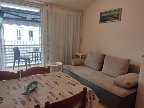 Ruang duduk di Apartma Marea