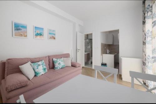 Χώρος καθιστικού στο Apartman Ivo Pink