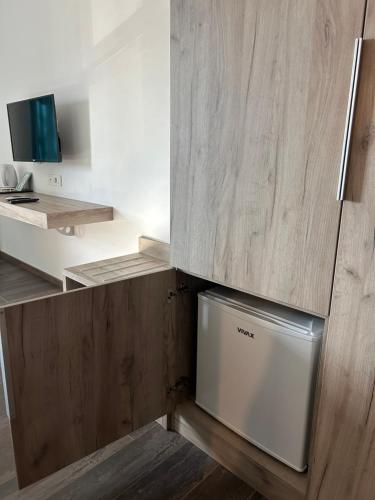 Η κουζίνα ή μικρή κουζίνα στο Boulevard Luxury Apartments City Center Ohrid