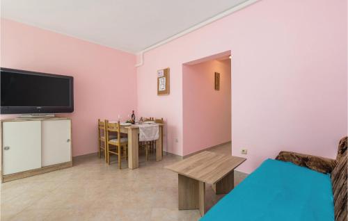 Televízia a/alebo spoločenská miestnosť v ubytovaní Gorgeous Apartment In Matulji With Wifi