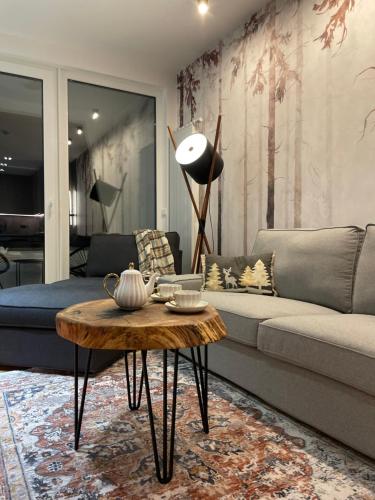 Zona de estar de Apartment A 2-4 in Aparthotel Vucko