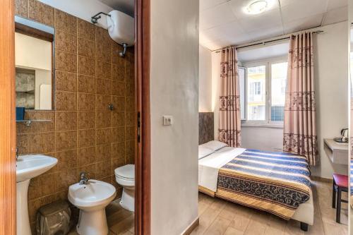 Koupelna v ubytování Hotel principe