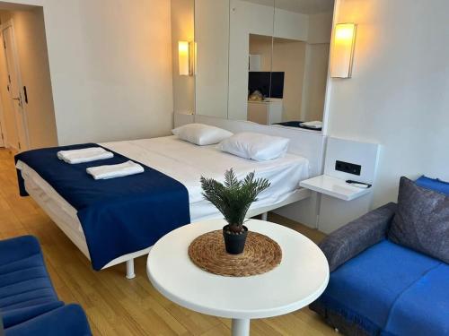 Katil atau katil-katil dalam bilik di Orbi apartment Lilu