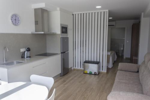 Kuchyň nebo kuchyňský kout v ubytování Alén de Louro - Apartamento 1 San Francisco