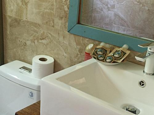 Ένα μπάνιο στο Cabaña Osanvile