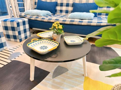 Χώρος καθιστικού στο Lee AH HomeStay