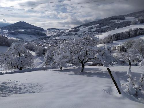 Gite sur le Mont semasa musim sejuk