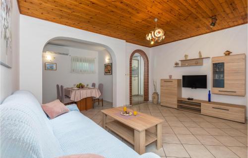 TV a/nebo společenská místnost v ubytování Pet Friendly Apartment In Zambratija