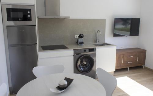 Kuchyň nebo kuchyňský kout v ubytování Alen de Louro - Apartamento 5 Ardeleiro