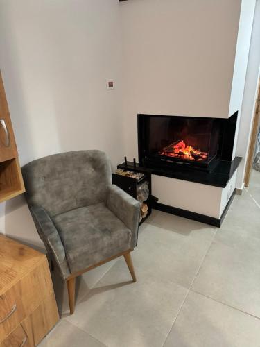 Χώρος καθιστικού στο Halcyon Days Maisonettes Nafpaktos