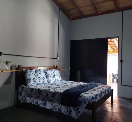 Giường trong phòng chung tại Rancho pescador