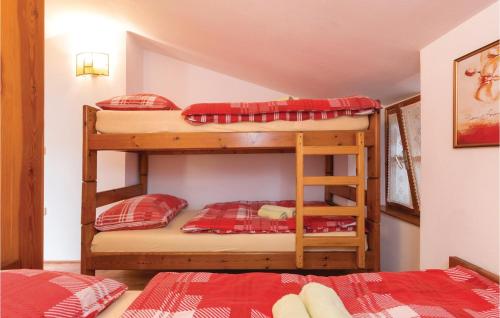 a bedroom with two bunk beds in a room at Lovely Home In Svetvincenat With Wifi in Svetvinčenat