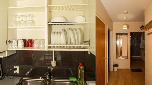 Koupelna v ubytování City Center Haven Across Turku Railway Station