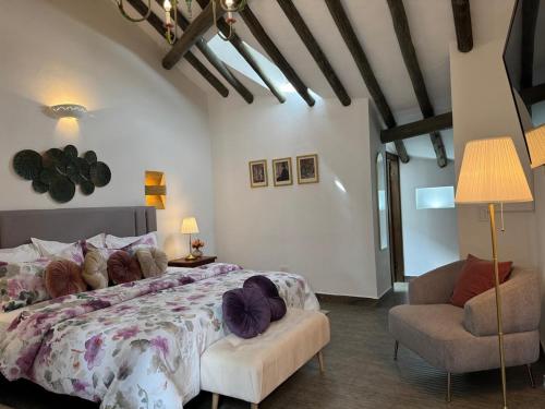 Letto o letti in una camera di Santa Lucía Casa Hotel