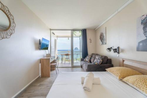 Katil atau katil-katil dalam bilik di Appartement Rêve Clair
