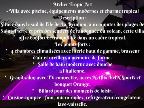 Φωτογραφία από το άλμπουμ του Atelier Tropic art σε Ravine des Cabris