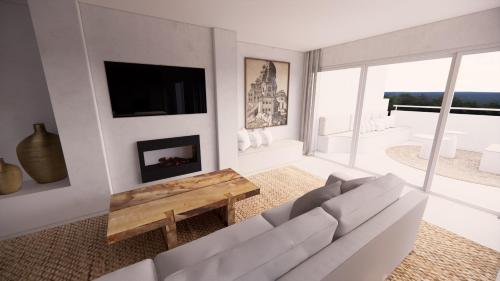 Televízia a/alebo spoločenská miestnosť v ubytovaní Apartment Marbella - Puente Romano Area