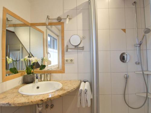 Koupelna v ubytování Haus Sonja