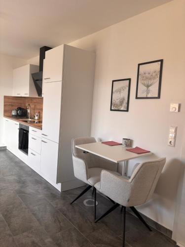Η κουζίνα ή μικρή κουζίνα στο Cozy hilltop stay in Weikersheim