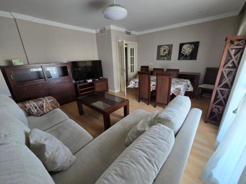 TV a/nebo společenská místnost v ubytování Plaza Apartment Parking Free