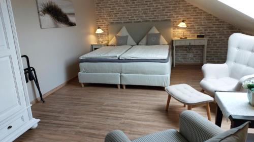Postel nebo postele na pokoji v ubytování Landhaus Julia