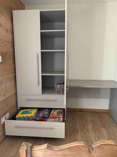 Knihovna v apartmánu