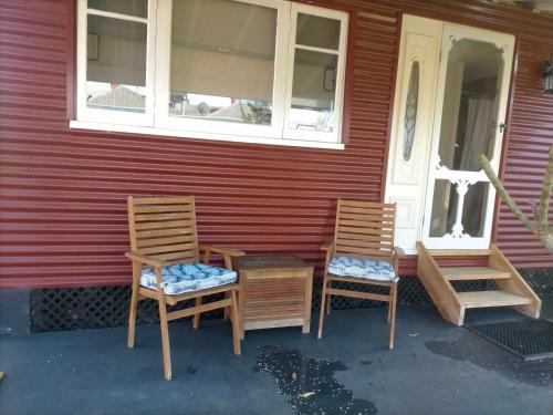 Svalir eða verönd á Avonlea Cottages
